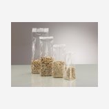 block bottom bags transparent