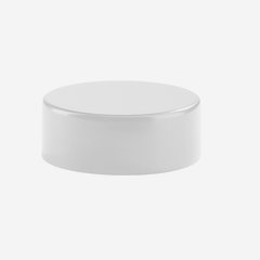 Alu-Plastic-Material screw cap GPI 28 flat, white