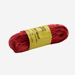 Raffia ribbon 50gr, red