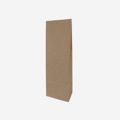 Block bottom bag 100% paper, brown, medium