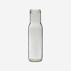 Dressing bottle 267ml, white, mouth: TO43