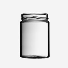 Cylindrical jar FACTUM 575ml, white, finish:TO82DE