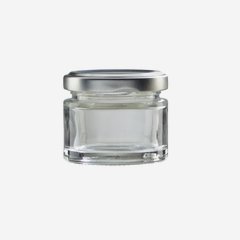 Cylindrical jar FACTUM 50ml, white, mouth: TO 53