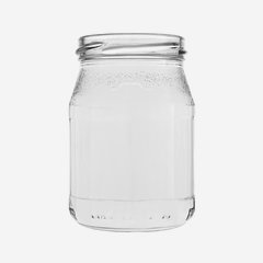 Yogurt jar 250ml, white, mouth: TO63