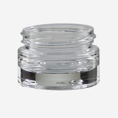 Glass jar 15ml, white, mouth: KOV15-WEX