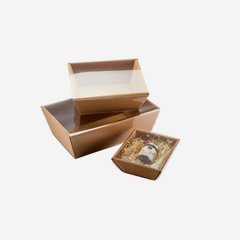 Transparent casing for cardboard box bowl