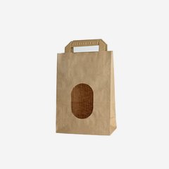 Potato carrier bag 1kg, brown, neutral