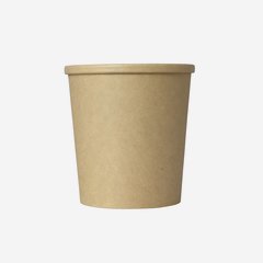 Paper Food Container cup 770ml, brown
