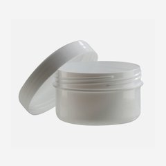 Jar 62ml, white, including screw cap