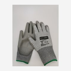 Cut protection gloves with coating, size 8