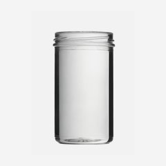 Straight jar 277ml, white, mouth: TO66