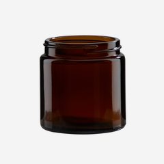 Glass jar 120ml, brown glass, mouth: BAK-58S
