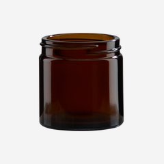 Glass jar 60ml, brown glass, mouth: BAK-51S