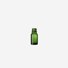 Dropper bottle 10ml, green, finish: GL-18
