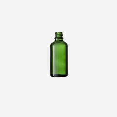 Dropper bottle 50ml, green, mouth: GL-18