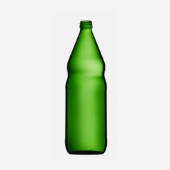 Oil bottle standard 1000ml, green, finish: MCA28
