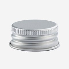 Aluminium screw cap 28mm, silver