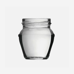 Amphora jar 106ml, white, wide mouth: TO 53