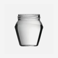 Amphora jar 212ml, white,wide mouth: TO 63