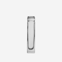 Essence jar 50ml square, white, mouth: PP31,5