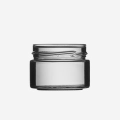Cylindrical jar FACTUM 136ml, white, mouth: TO66DE