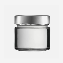 Cylindrical jar FACTUM 212ml, white, mouth: TO70DE