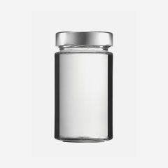 Cylindrical jar FACTUM 245ml, white, mouth: TO58DE