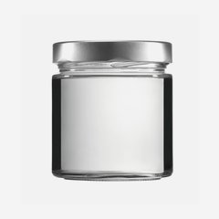Cylindrical jar FACTUM 410ml, white, mouth: TO82DE