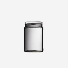 Cylindrical jar FACTUM 580ml, white, mouth: TO82DE