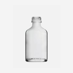 Flask 20ml, white, mouth: PP18