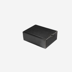 Present cardboard box, black