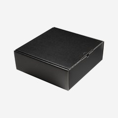 Present cardboard box, black