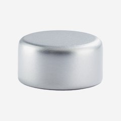 Alum-Synthetic material-Screw cap GPI 22, silver