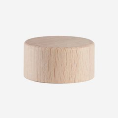 Wooden-Alu-Screw cap GPI 28, natural