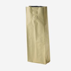 Vacuum-coffee bag 500g, gold, with valve
