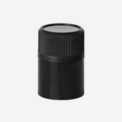 Special screw cap with integrated pourer, black