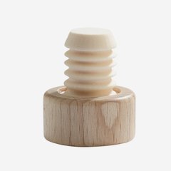 Wooden grip cork with plastic plug, ø11mm
