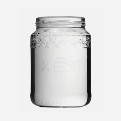 Honey jar 770ml, white, mouth: TO82