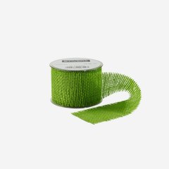 Ribbon made from jute, green