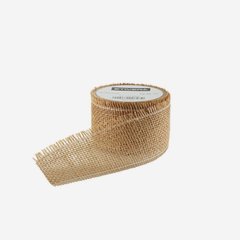 Ribbon made from jute, brown