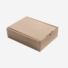 Gift box with open flute, brown, 280/200/80