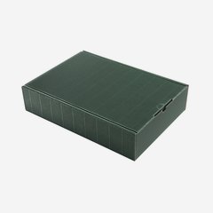 Gift box with open flute, green, 375/255/83