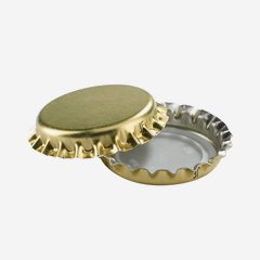 Crown Cap Mini, gold with sealing insert