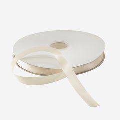 Satin ribbon, cream,suitable for hot-foil stamping