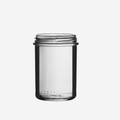 Straight jar 230ml, white, mouth: TO66