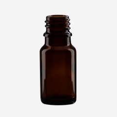 Dropper bottle 10ml, brown, mouth: GL-18