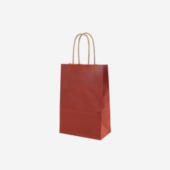 Mini gift bag with cord handles, red, 140/75/210