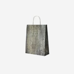 Carrier bag with wood look, 280/110/360