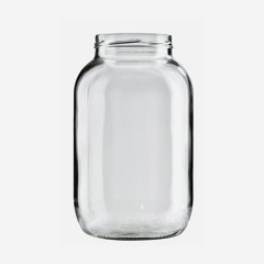 Screw jar 3400ml, white, mouth: TO100