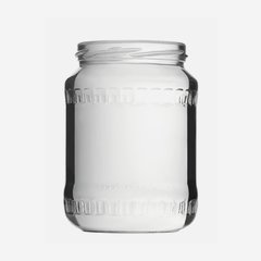 Cylindrical Jar 720ml, white, wide mouth: TO 82